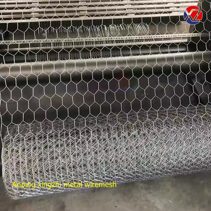 Double Twisted Hexagonal Gabion Mesh Roll – Galvanized/PVC