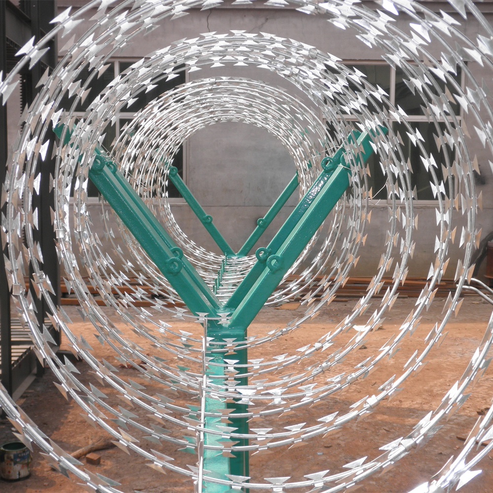 Double Loop Concertina Razor Barbed Wire Coil 