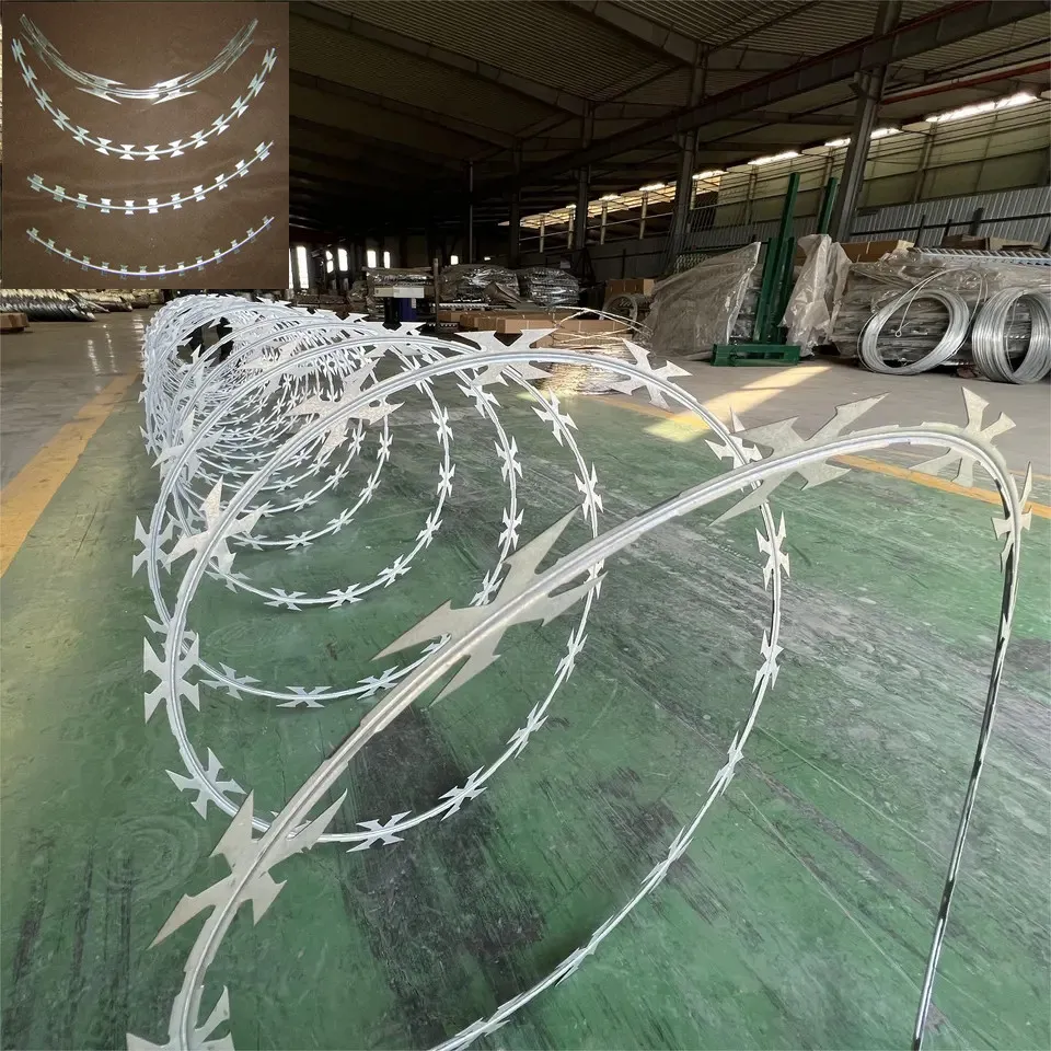 razor wire or barbed wire